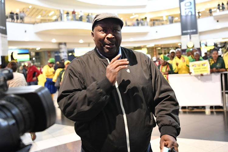 Jomo Sono of Jomo Cosmos during the SPAR Proteas arrival press conference at OR Tambo International Airport on July 23, 2019 in Johannesburg, South Africa.