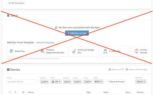 Hide Shortcut Docs