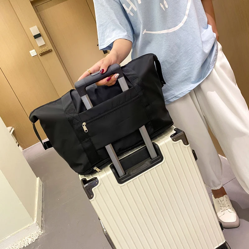 Sac de voyage pliable et imperméable, grande capacité, sac de sport, week-end, nuitée pour femmes
