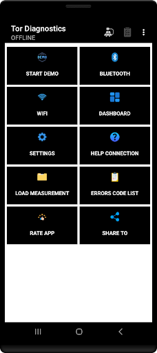 Screenshot Tor OBD2 Diagnostics