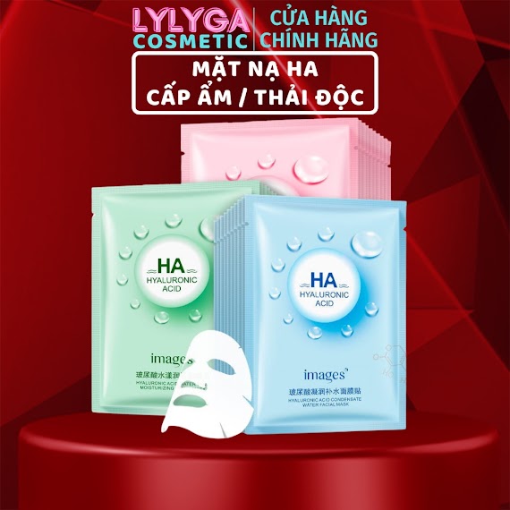 Mặt Nạ Ha Images Hyaluronic Acid Facial Mask Dưỡng Ẩm Cấp Nước Phục Hồi Nâng Tone Da Nội Địa Trung Mn11