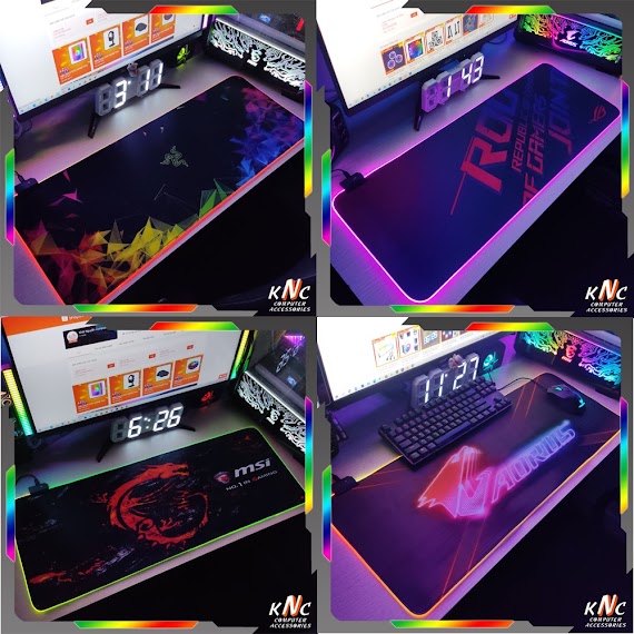 Mouse Pad, Bàn Di Chuột, Lót Di Chuột Gaming Led Rgb Sáng Viền 80Cm X 30Cm X 4Mm