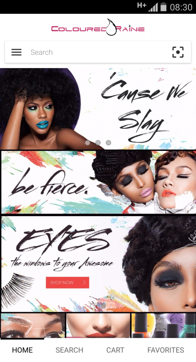 Coloured Raine Cosmetics Screen 2