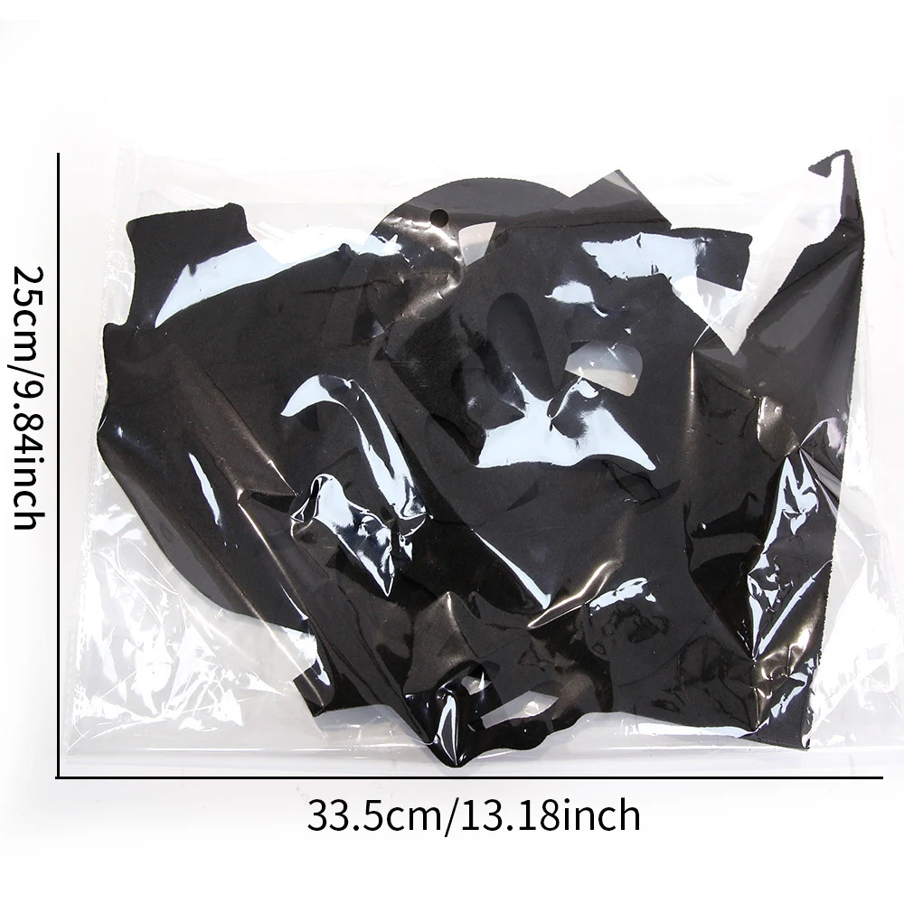 Décoration Halloween autocollant porte main squelette citrouille tissu feutre. Créez une ambiance effrayante facilement pour votre fête.