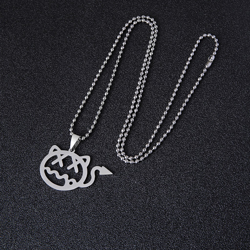 Title 4, Stainless Steel Little Devil Necklace Hip Hop C...