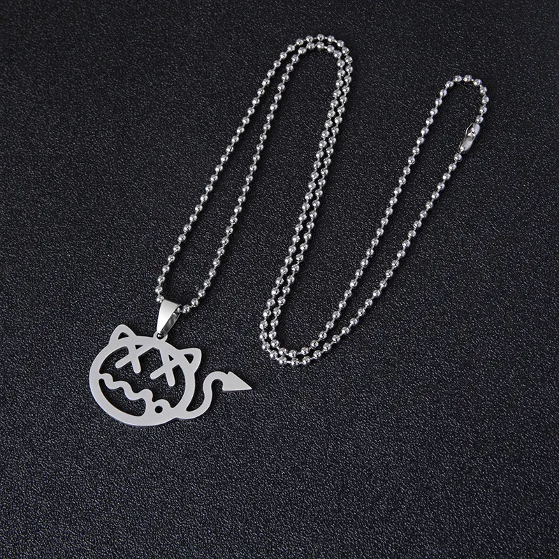 Title 4, Collier Little Devil Hip Hop Cute Cat en acier ...