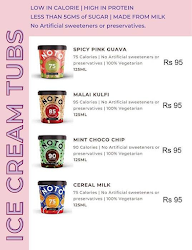 Get-A-Whey Healthy Ice Cream menu 3