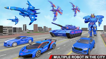 Police Tank Robot Transform 3d Screenshot