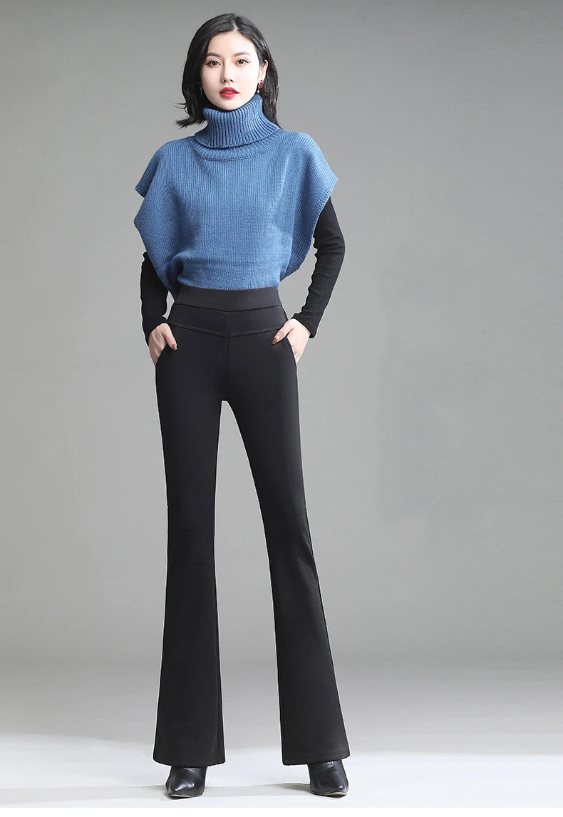 Title 5, High Waist Wide Leg Drape Professional Trousers...