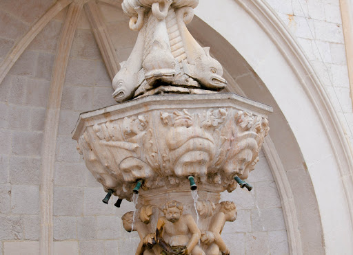  Fresh water runs through many of the centuries-old fountains in Old Dubrovnik.