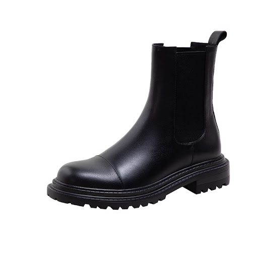 Title 4, Korean Style Simple Platform Martin Boots for w...