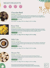 Healthy Mithai Co menu 1