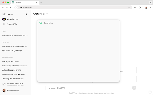 ChatGPT QuickSearch
