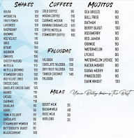 Zero Degree Cafe menu 1