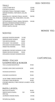 The Indian Platter menu 3