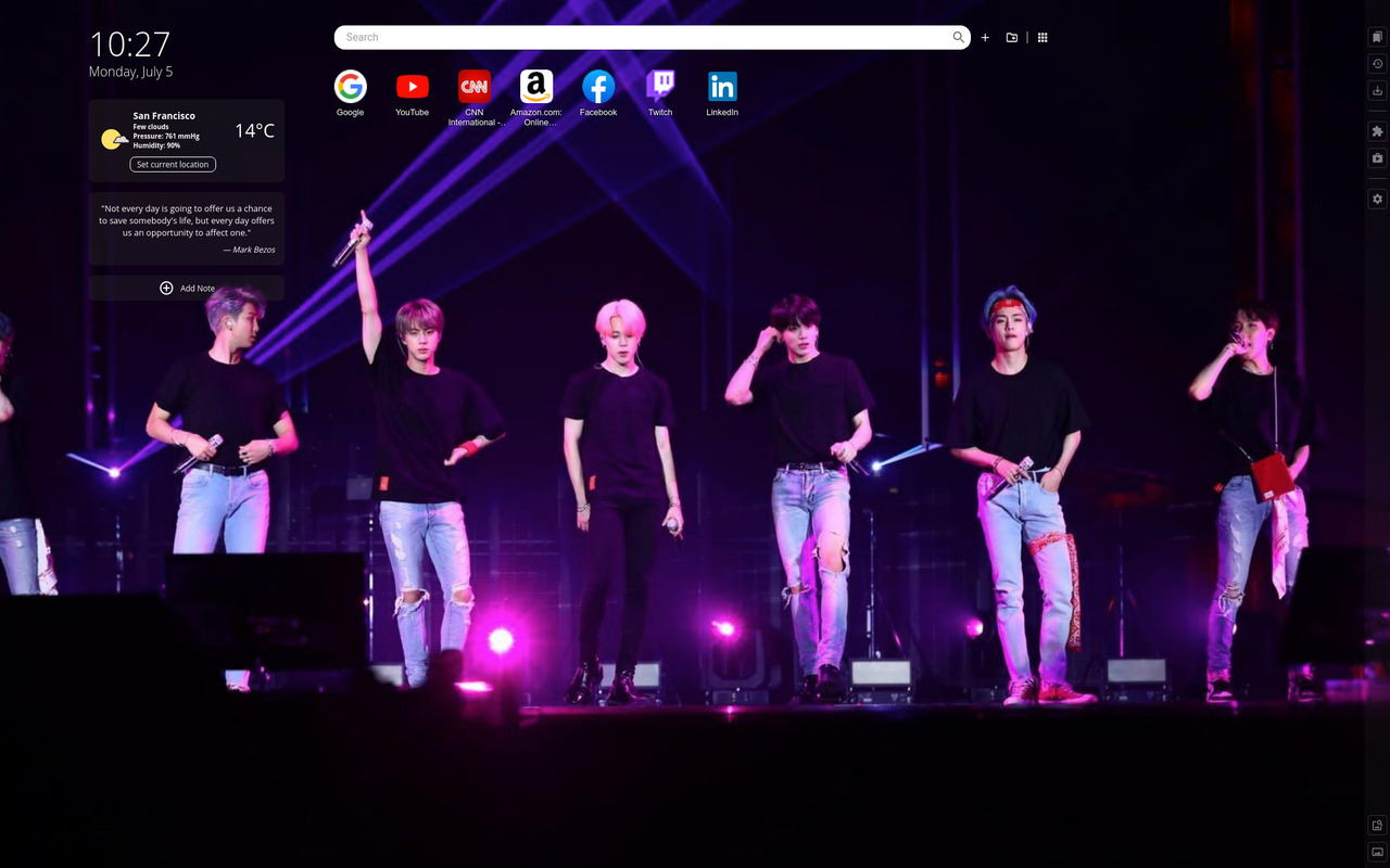 BTS Bangtan Boys 2021 New Tab Preview image 4