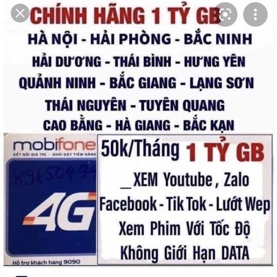 [Dip50] Sim Trả Trước Mobifone