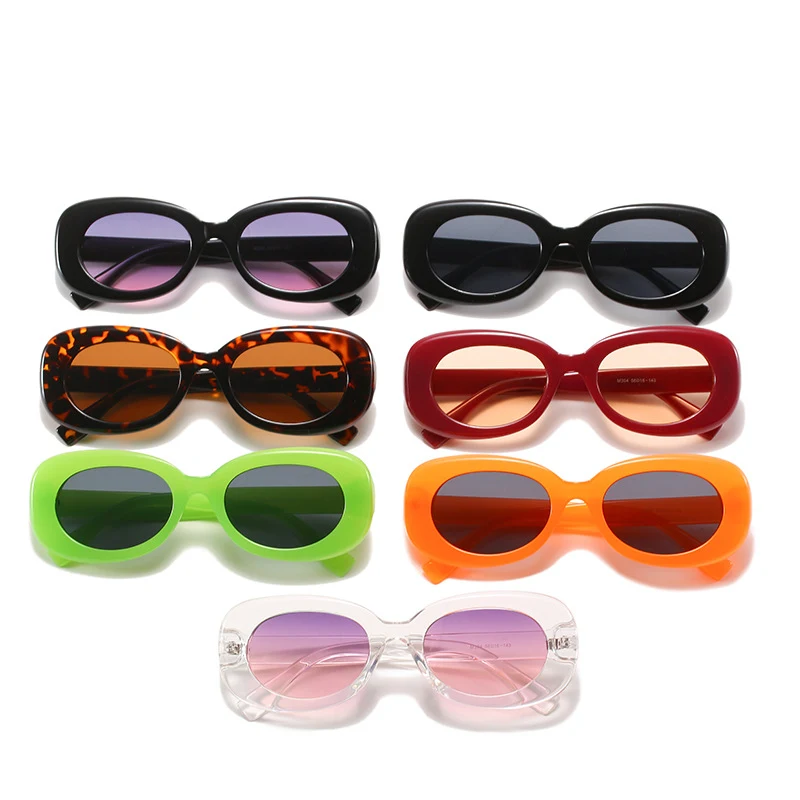 Óculos de sol femininos ovais, moda simples e elegantes. Desfrute do sol com proteção UV e estilo moderno. Perfeitos para o dia a dia.