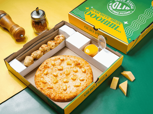 Cheesy Mania Corn Pizza Box