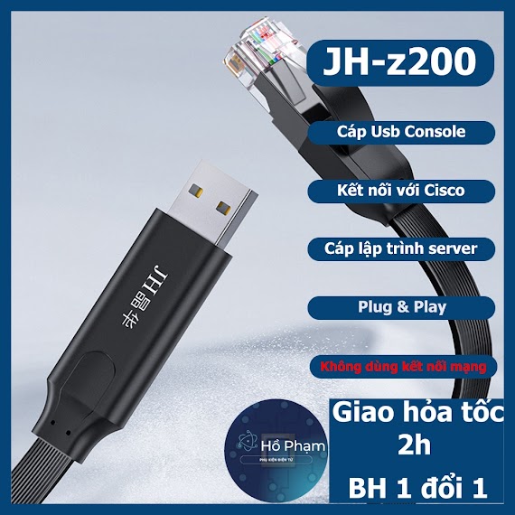 Cáp Usb Console Sang Rj45 Jh Z200 Dùng Lập Trình Cho Đầu Cisco - Hồ Phạm