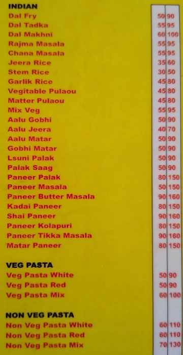 Krish Fast Food & Restaurant menu 