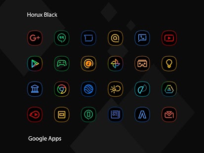 Horux Black - S9 Icon Pack Screenshot