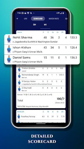 Screenshot Rapid Cricket Live Line