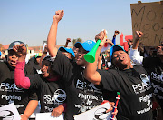 Members of the Public Servants Association during a previous protest. File photo.