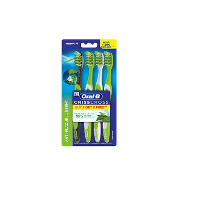 Oral-B - Criss Cross Toothbrush With Neem Extract Extra Soft - 3 pcs