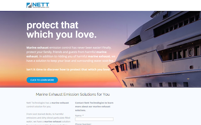 Nett Technologies - Marine Exhaust Plugin chrome extension