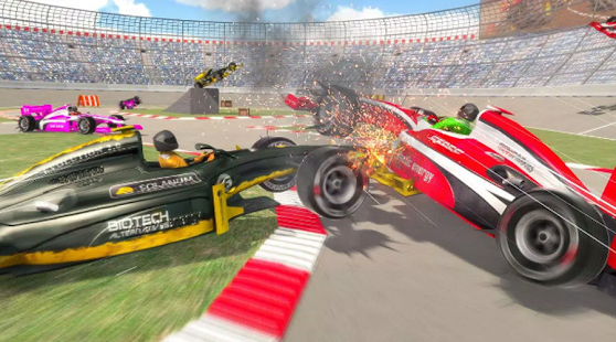 Formula Car Crash Derby Game – Extreme Formula Car Racing Stunt