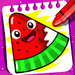 Cover Image of Tải xuống Fruits Coloring book for kids & Food Drawing book 1.38 APK
