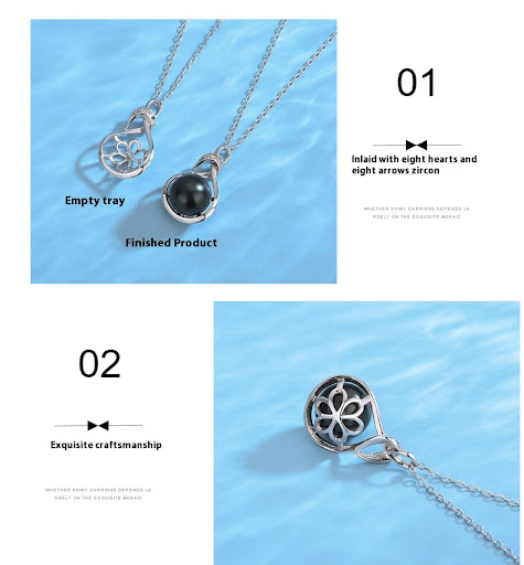 Title 4, Womens Minimalist 925 Sterling Silver Pearl Ne...