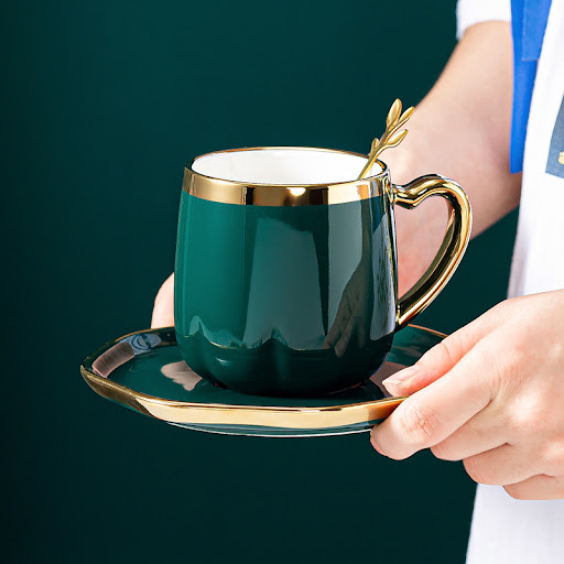 Title 7, Afternoon Tea Ceramic Coffee Cup Enjoy your per...