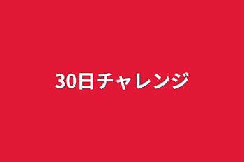 30日チャレンジ