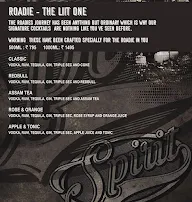 Club Roadies menu 1