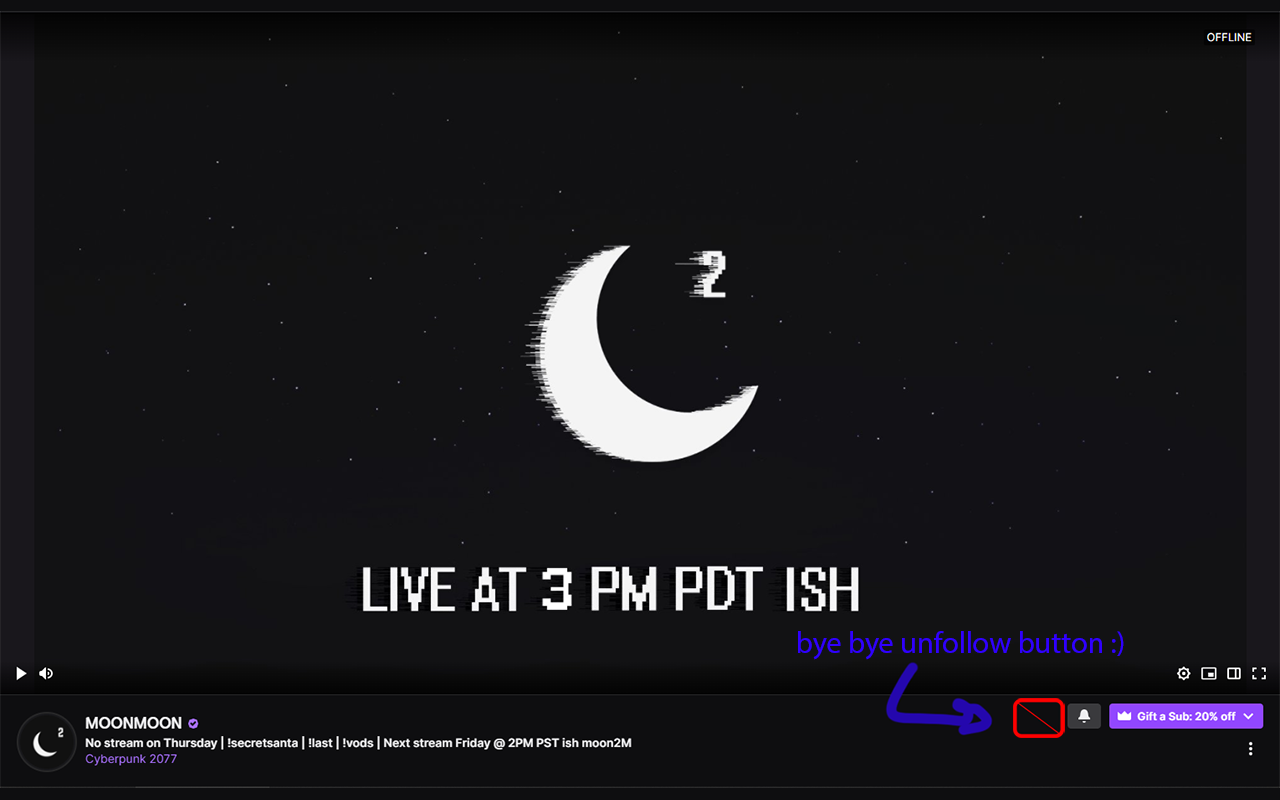 Twitch No Unfollow Preview image 0