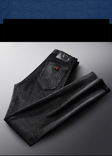Title 2, Winter Plus Velvet Thick Casual Corduroy Pants,...