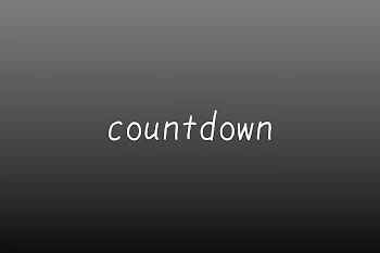 「countdown【必読・必見】」のメインビジュアル