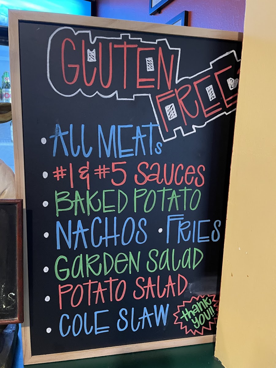 Whole Hog Cafe gluten-free menu