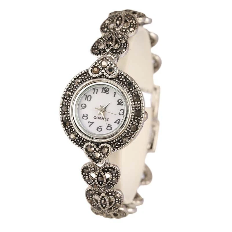 Title 3, Bohemian Watch Vintage Hart Armband met Strass ...