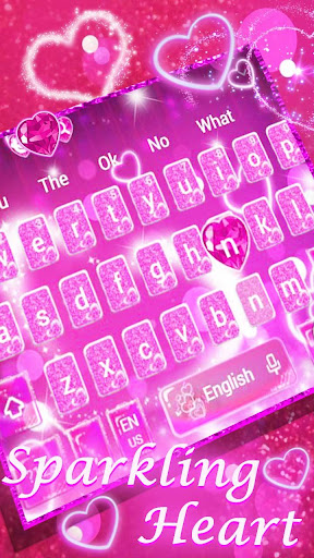 Sparkling Heart Keyboard Theme