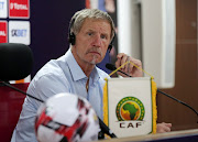 Bafana Bafana head coach Stuart Baxter listens to a questions during an Afcon press conference at Al Salam Stadium in Cairo on July 1 2019.   