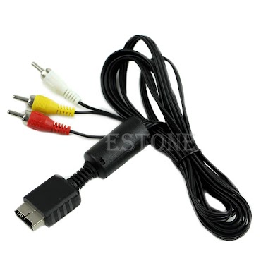 Dây Cáp Nối 1 Đầu Av 3 Đầu Rca Dài 1.7M Dành Cho Máy Chơi Game Sony Playstation Ps Ps2 Ps3