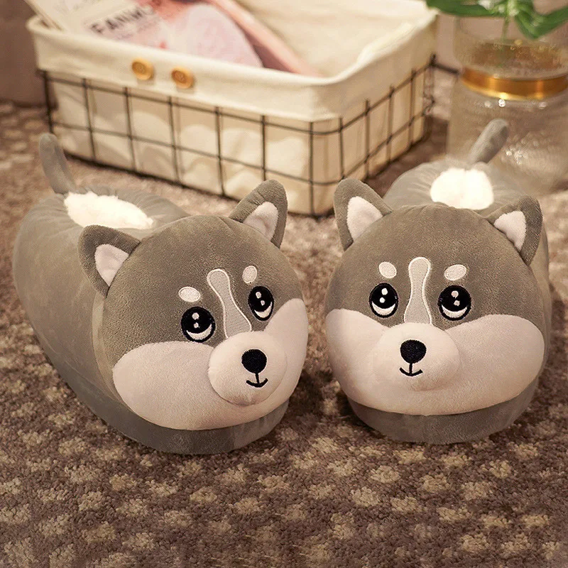 Household Bag With Cute Plush Cotton Slippers. Enjoy ultimate comfort and relaxation at home with this perfect cozy set 