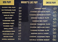 Mickey's Live Puff menu 1
