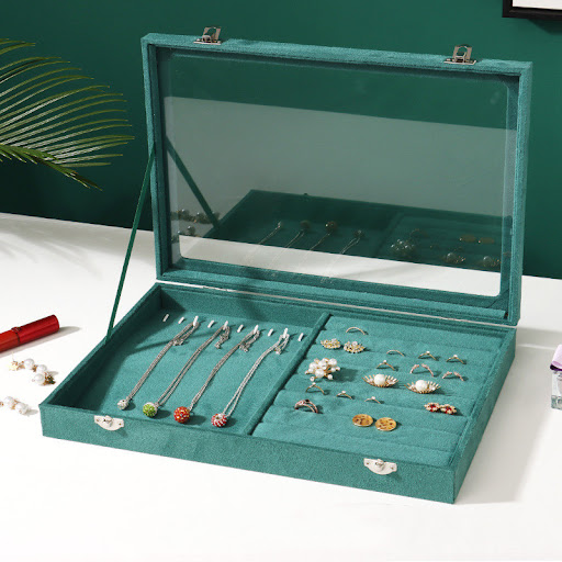 Title 1, Fashion New Simple Double Layer Jewelry Box. Or...