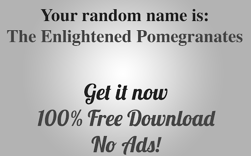 Name Generator Extension