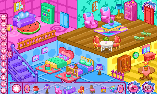 Doll house decoration game