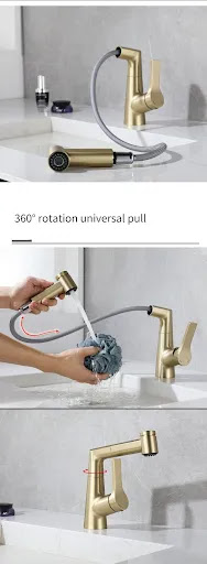 Title 11, Copper Washbasin Lifting and Pulling Tap for co...